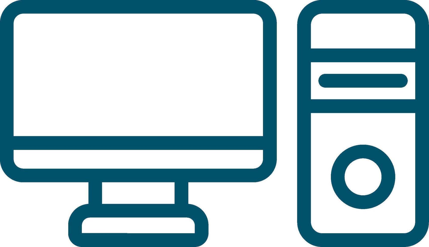 Computer Creative Icon Design vector