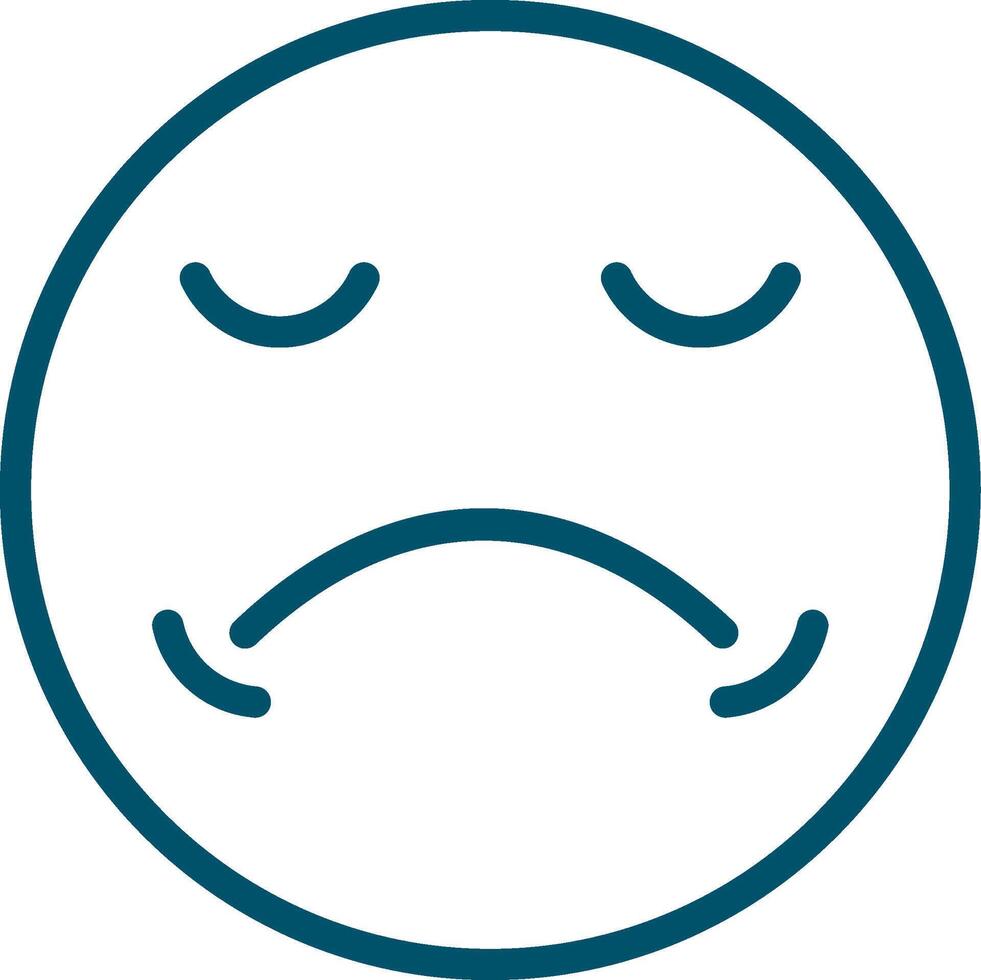 Sad Creative Icon Design vector