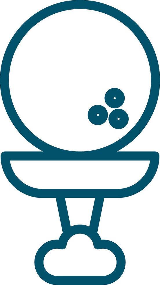 Golf Ball Creative Icon Design vector