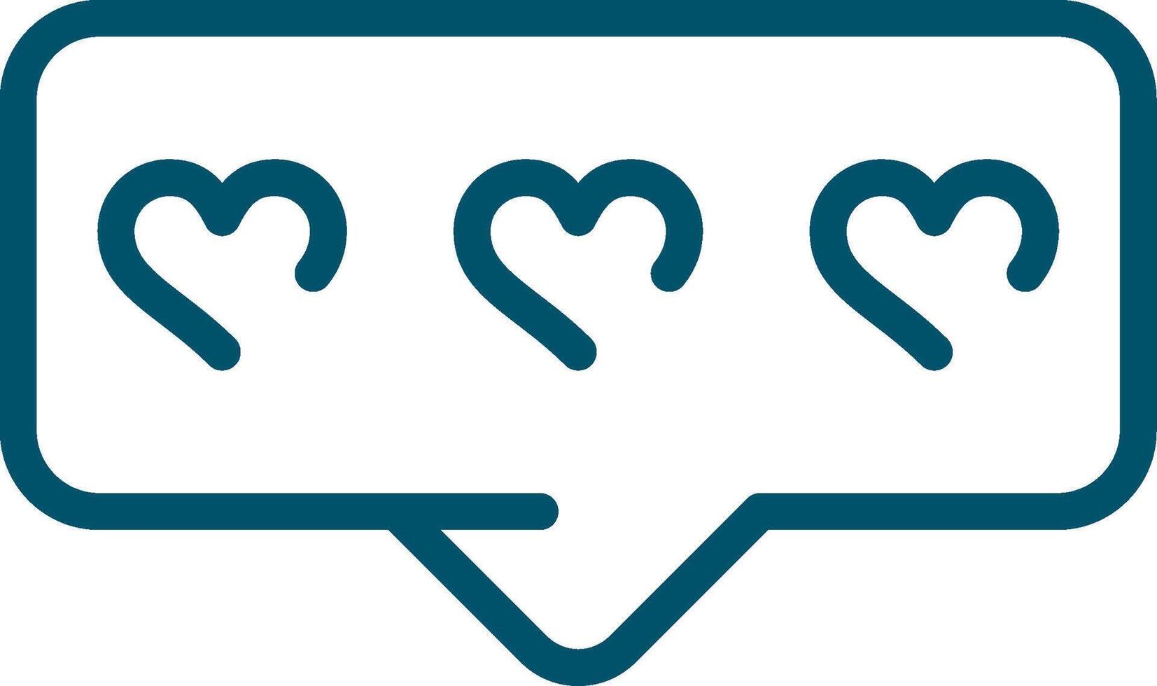 Comment Heart Creative Icon Design vector