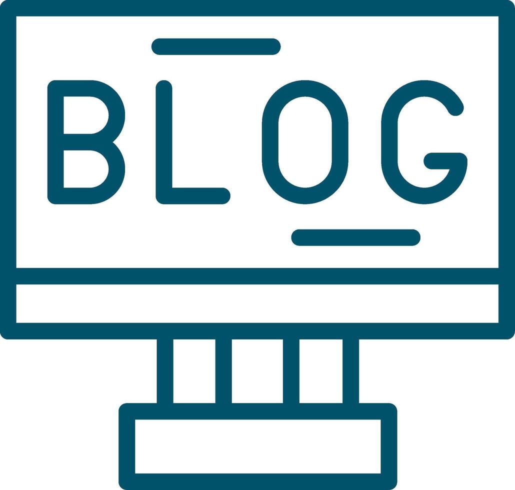 Blogging Creative Icon Design vector