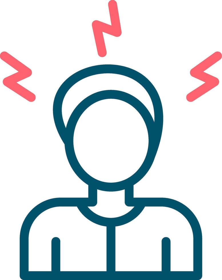 Stress Creative Icon Design vector