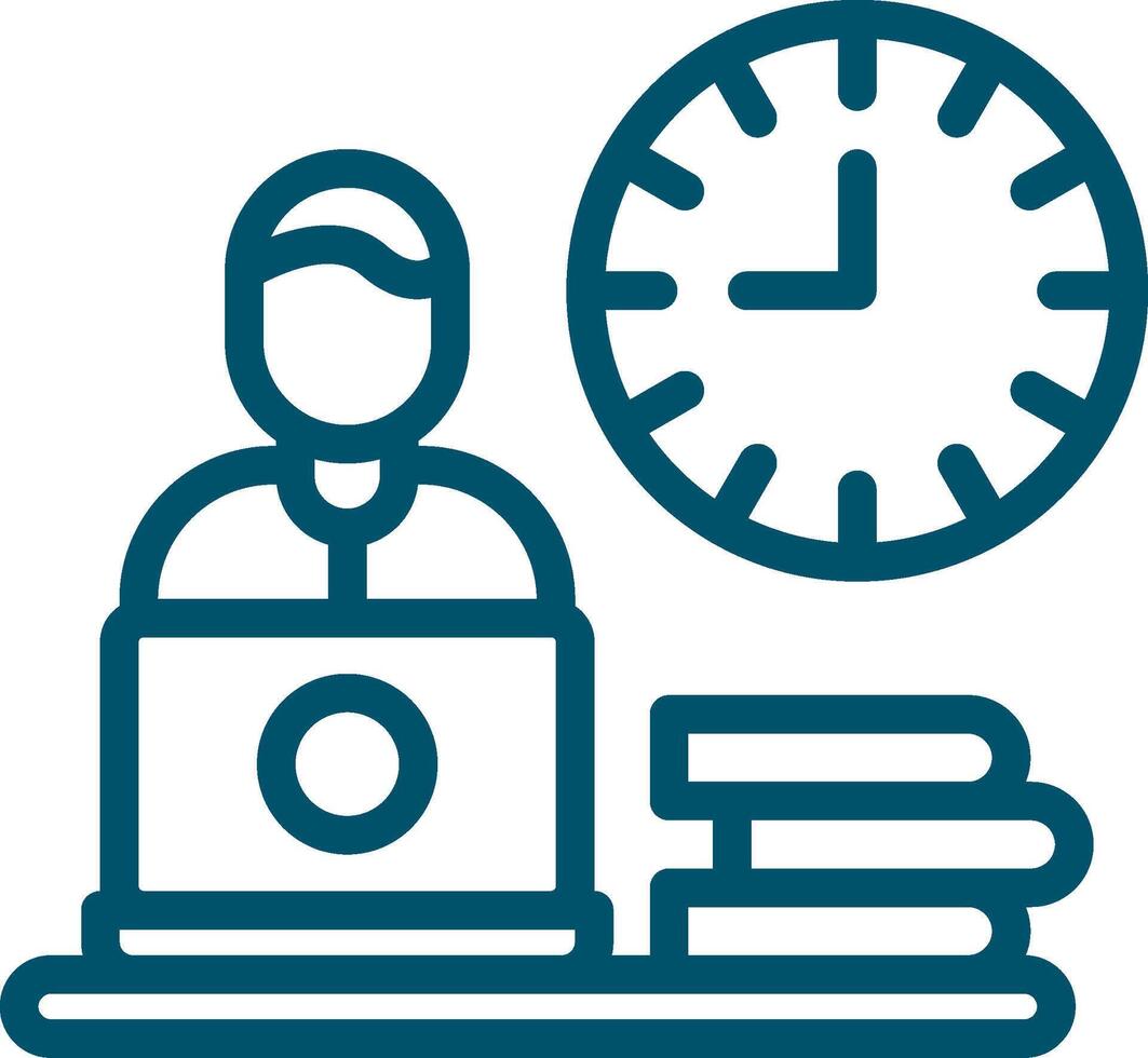 Work Habits Creative Icon Design vector