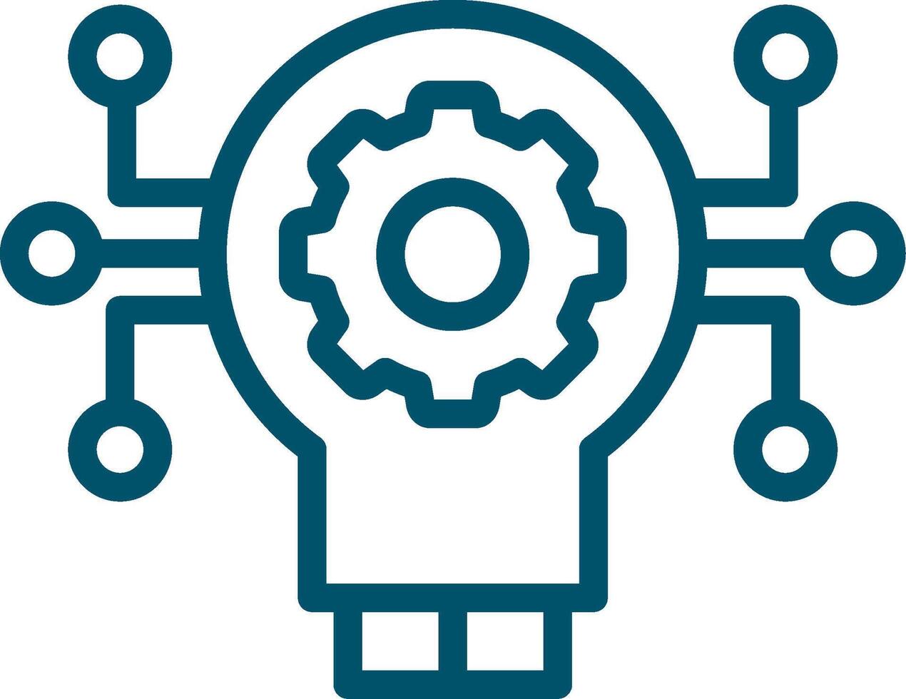 Technology Disruption Creative Icon Design vector