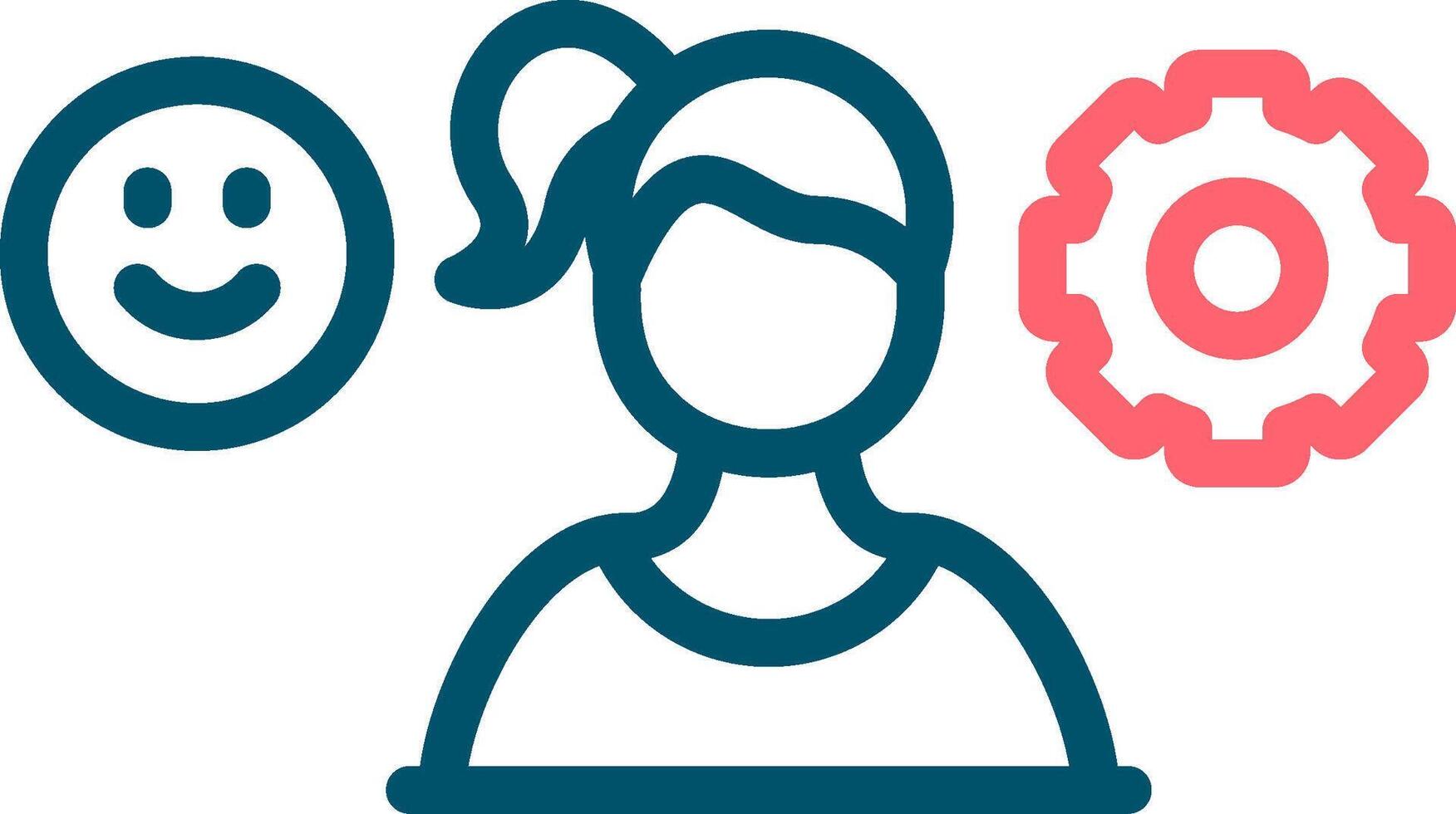 Managing Emotions Creative Icon Design vector
