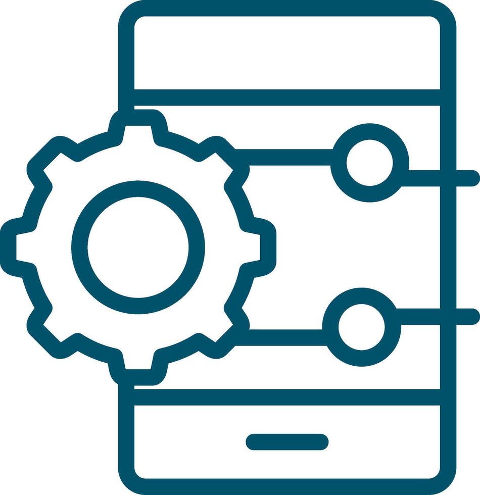 Project Management App Creative Icon Design vector