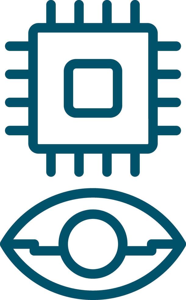 Eye Augmentation Creative Icon Design vector