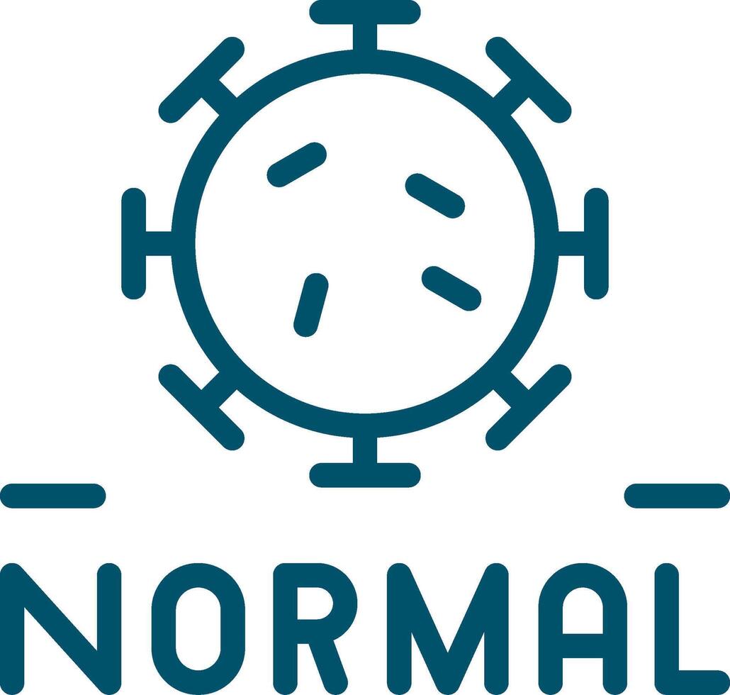 New Normal Creative Icon Design vector