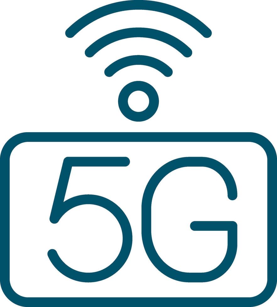 5G Network Creative Icon Design vector