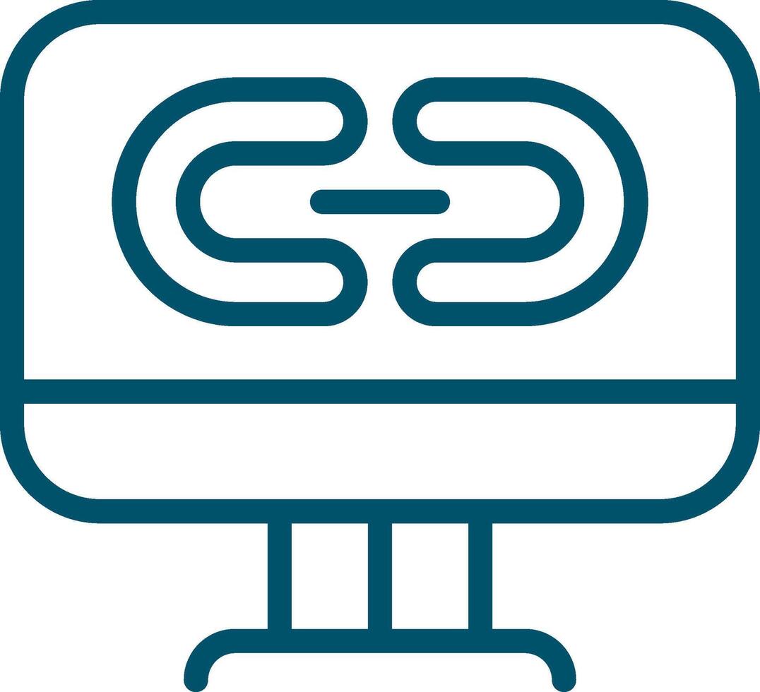 Link Creative Icon Design vector
