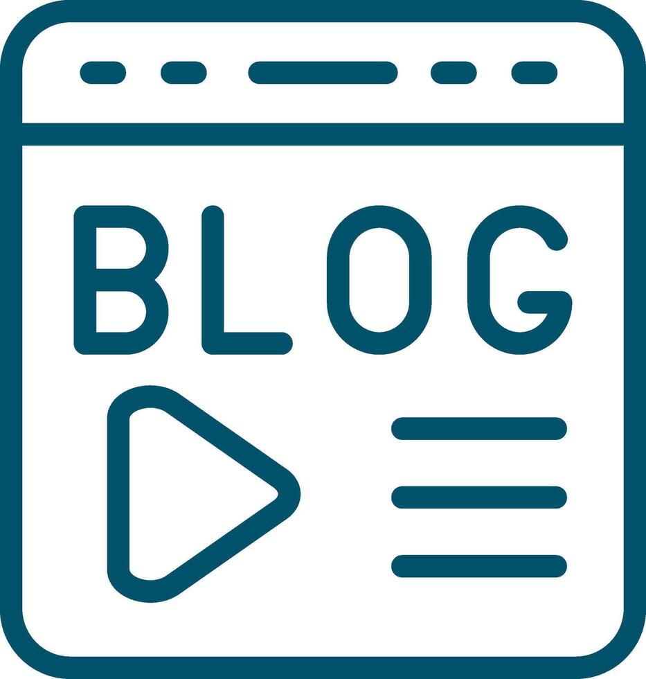Blogging Creative Icon Design vector