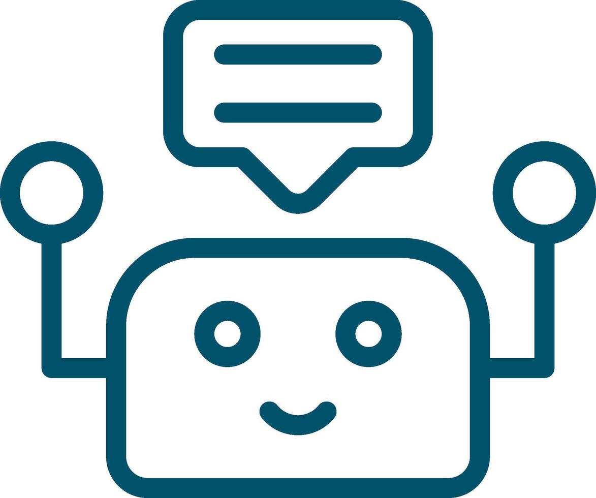 Chatbot Creative Icon Design vector