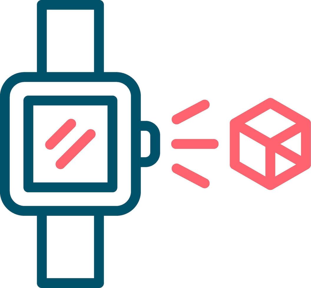 Holo Smart Watch Creative Icon Design vector