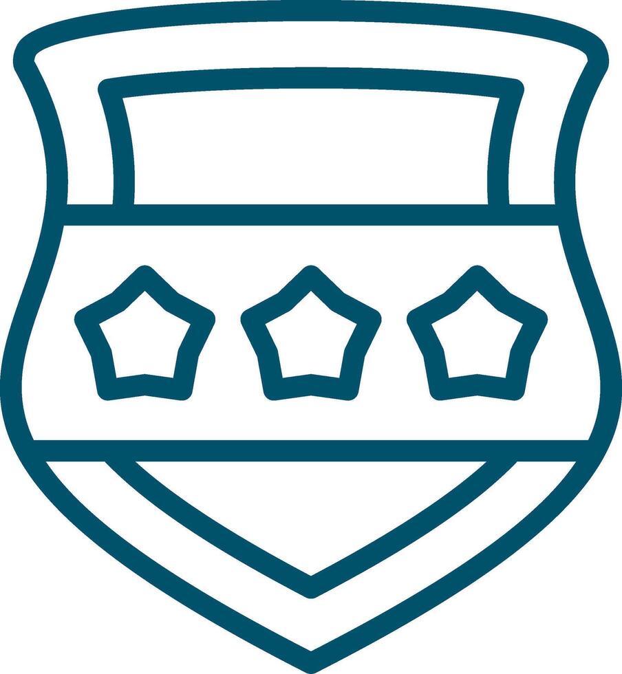 Police Shield Creative Icon Design vector