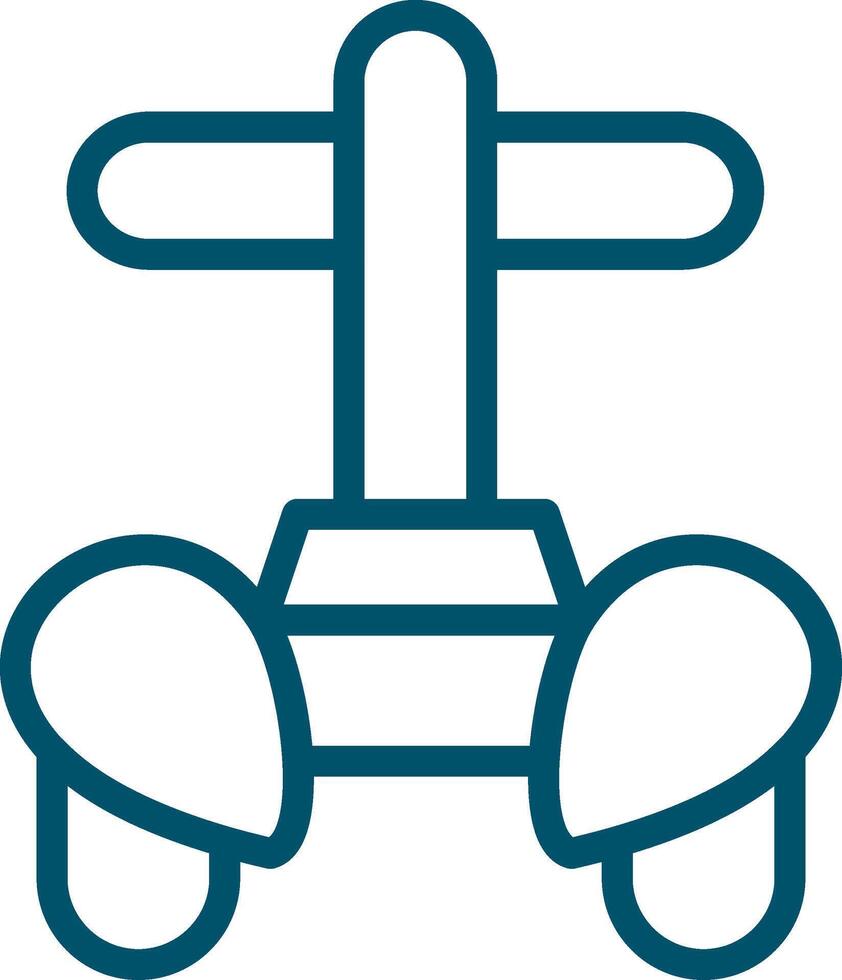 Police Segway Creative Icon Design vector