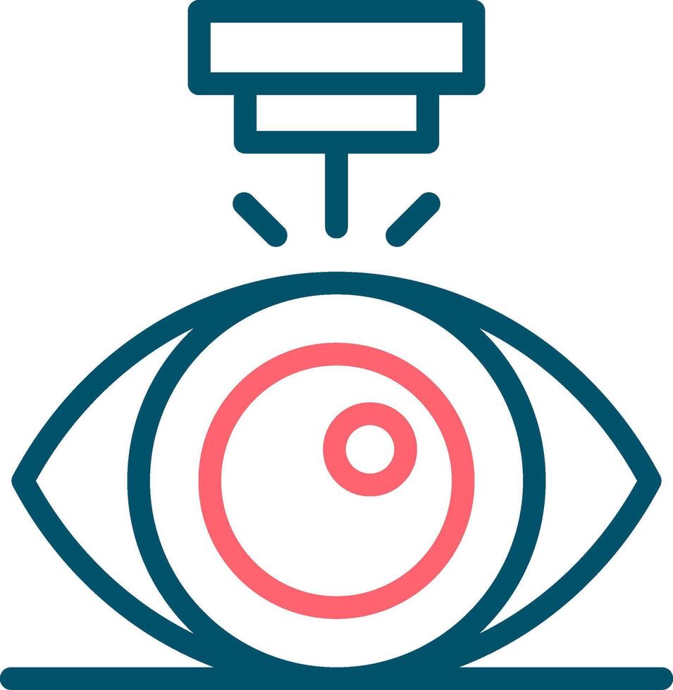 Laser Vision Correction Creative Icon Design vector