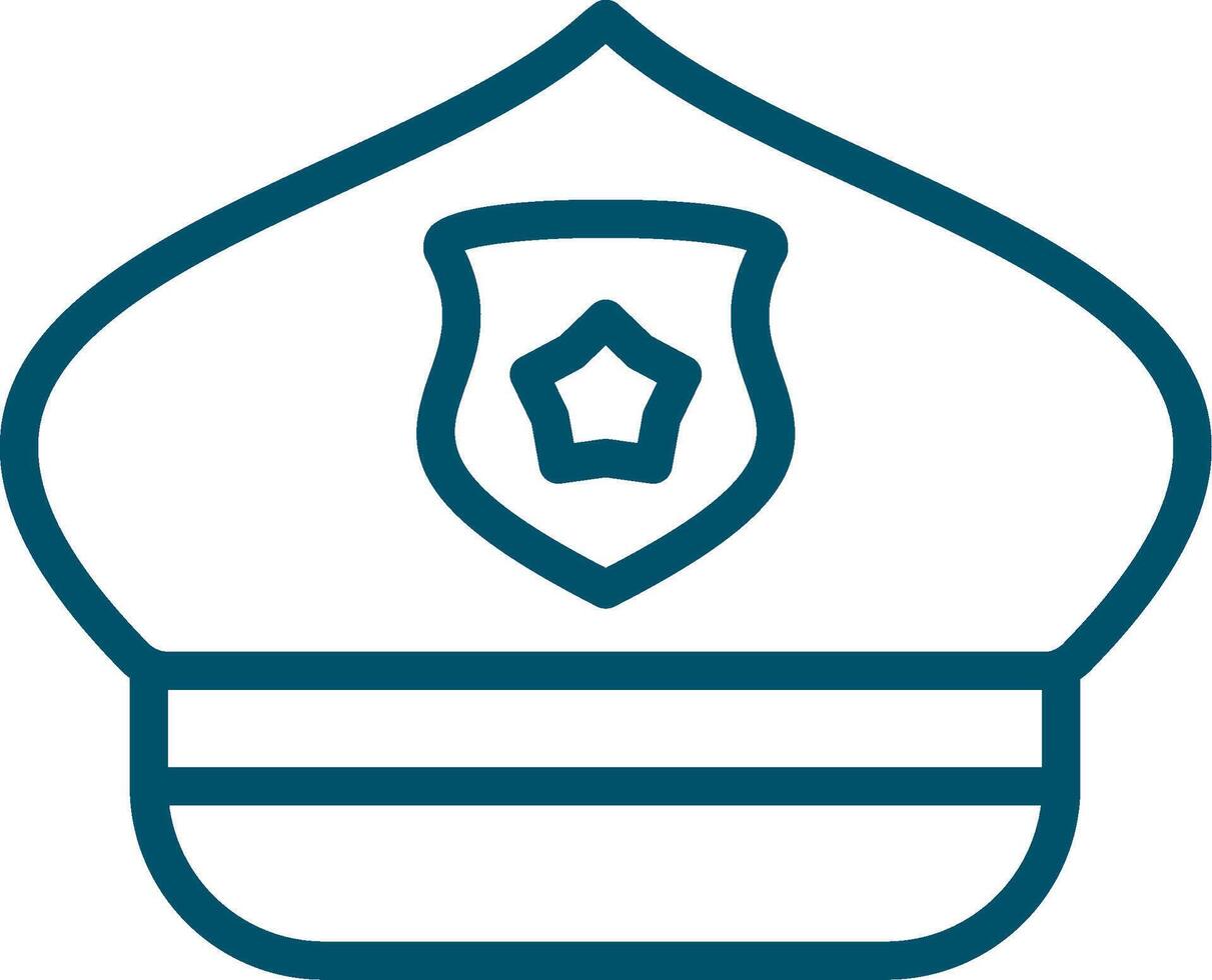 Police Hat Creative Icon Design vector
