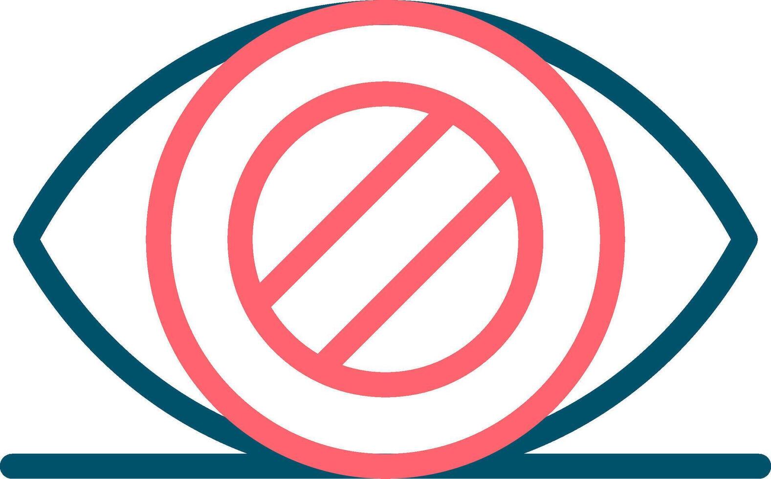 Glaucoma Creative Icon Design vector