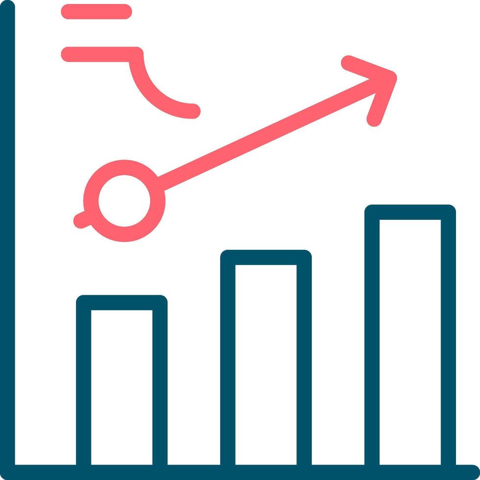 Clustered Bar Creative Icon Design vector
