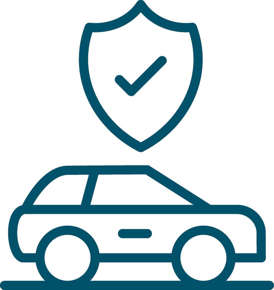 Car Insurance Creative Icon Design vector