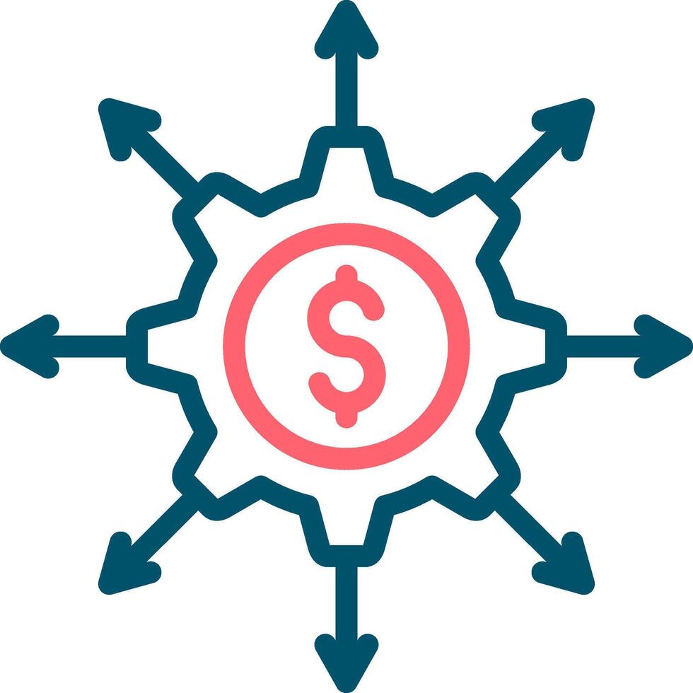 Crowdfunding Portal Creative Icon Design vector