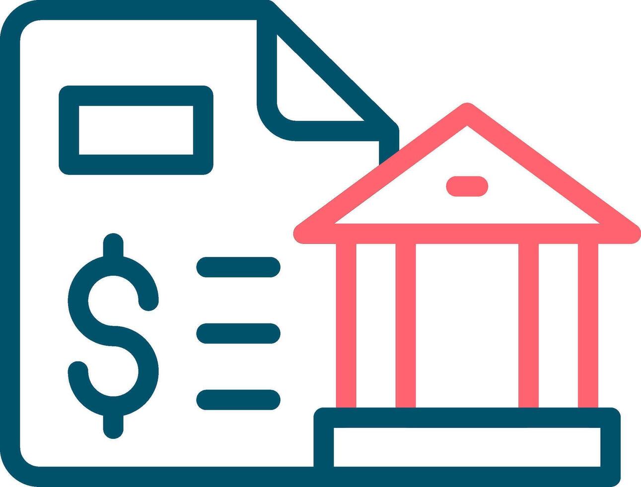 Bank Statement Creative Icon Design vector