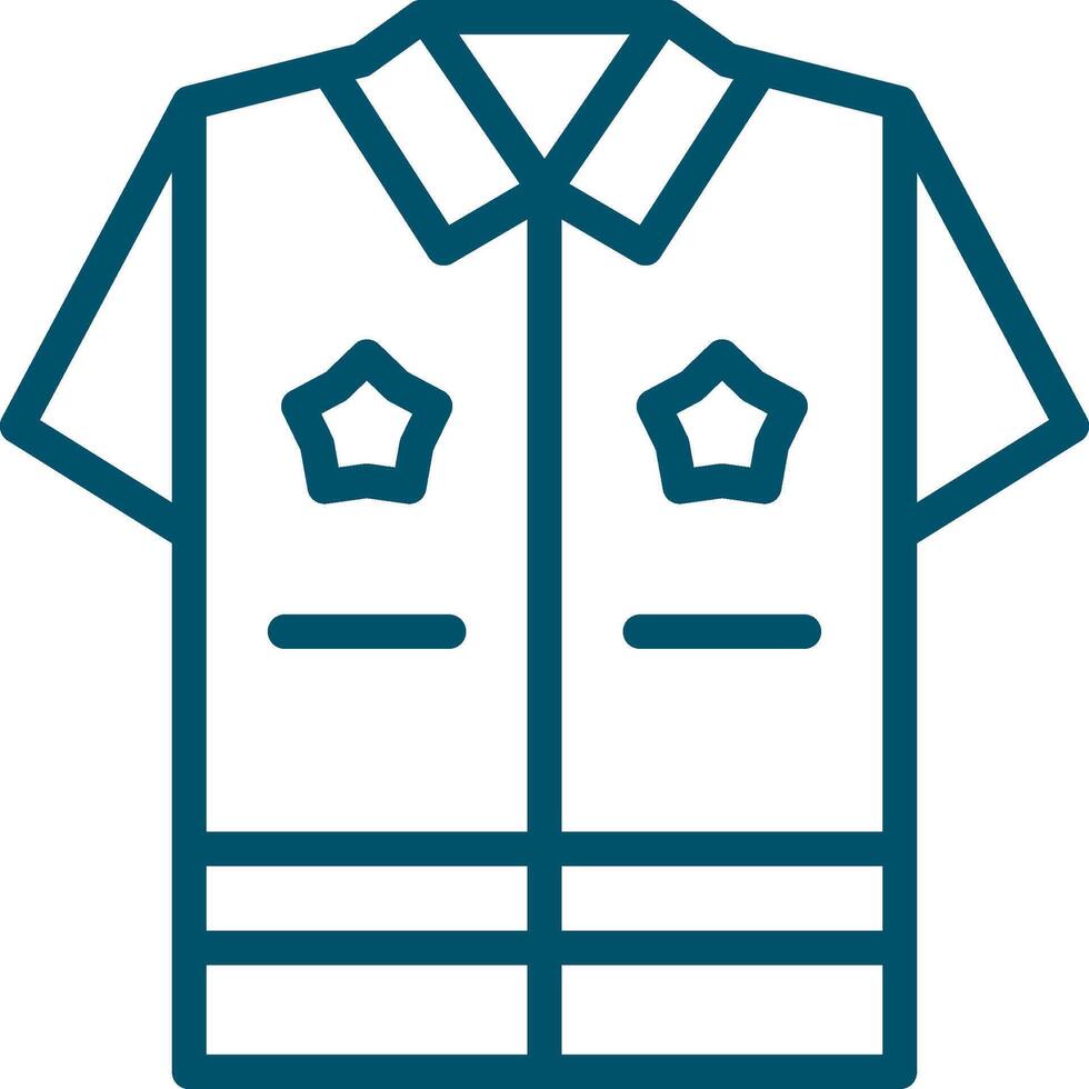 Police Uniform Creative Icon Design vector