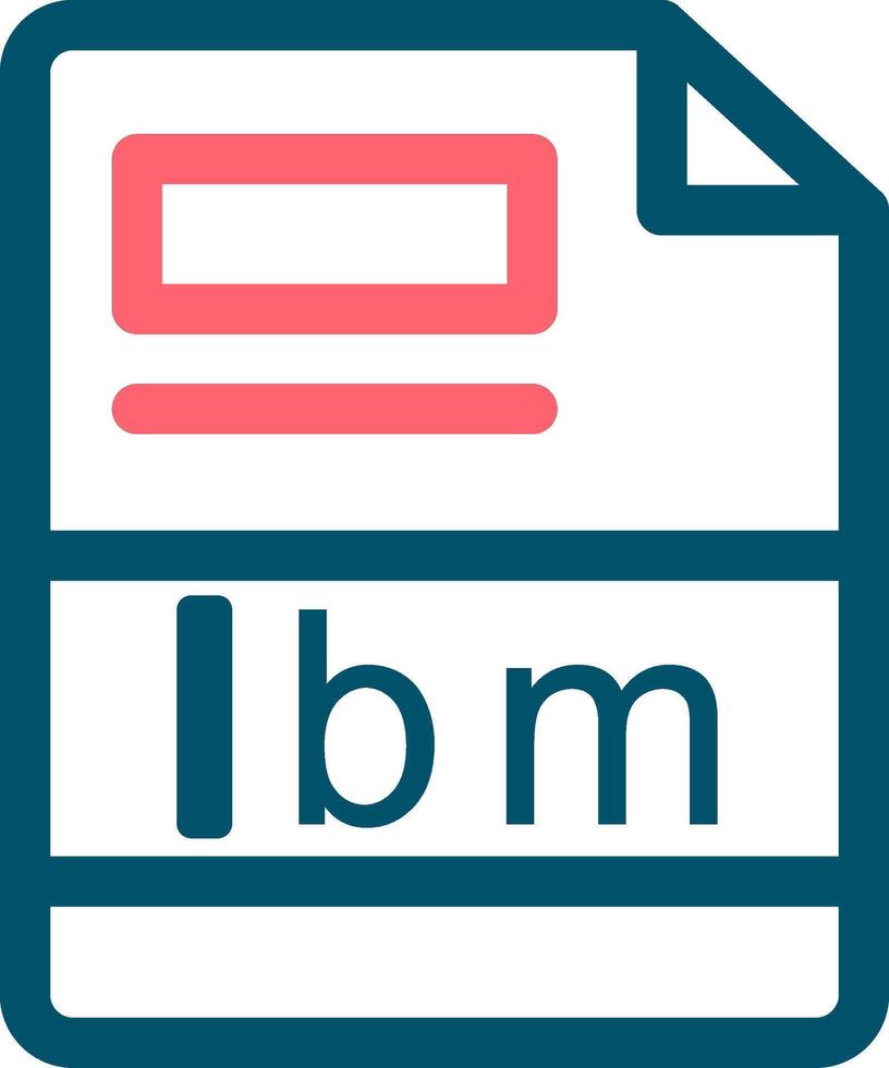 lbm Creative Icon Design vector