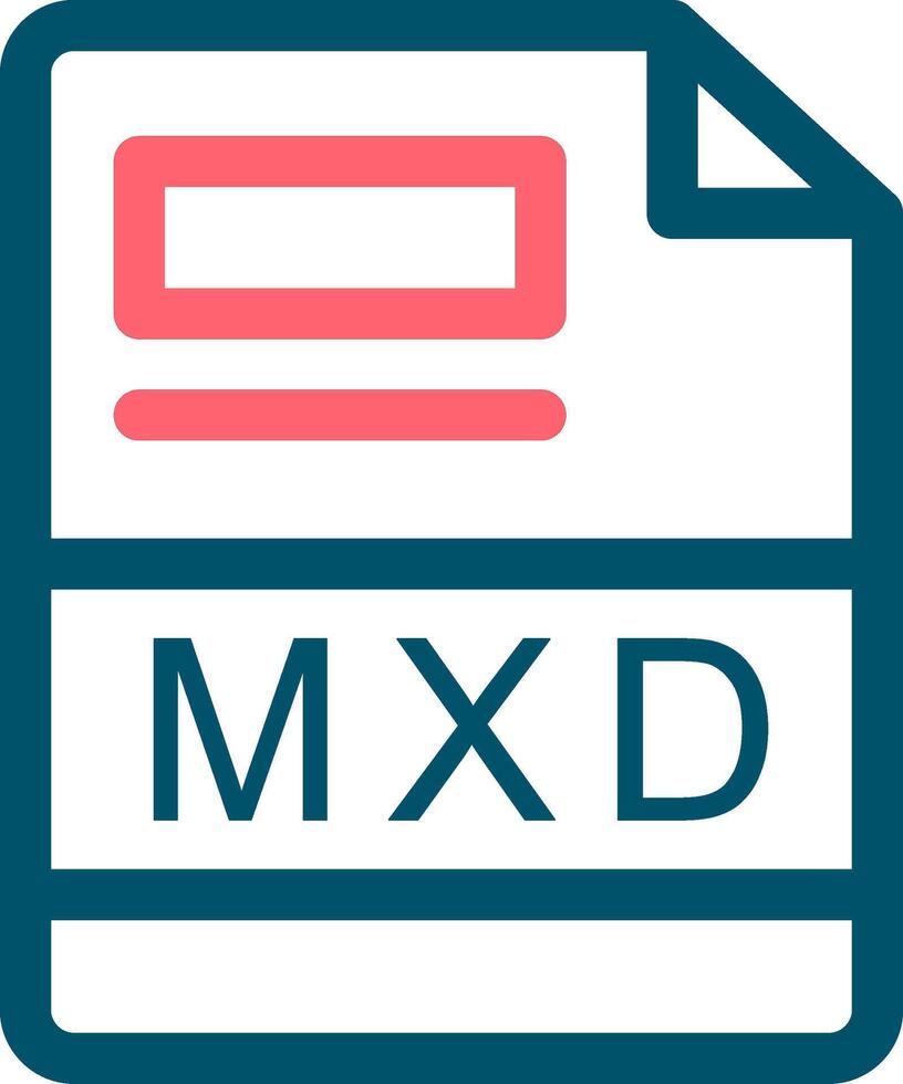 mxd creativo icono diseño vector