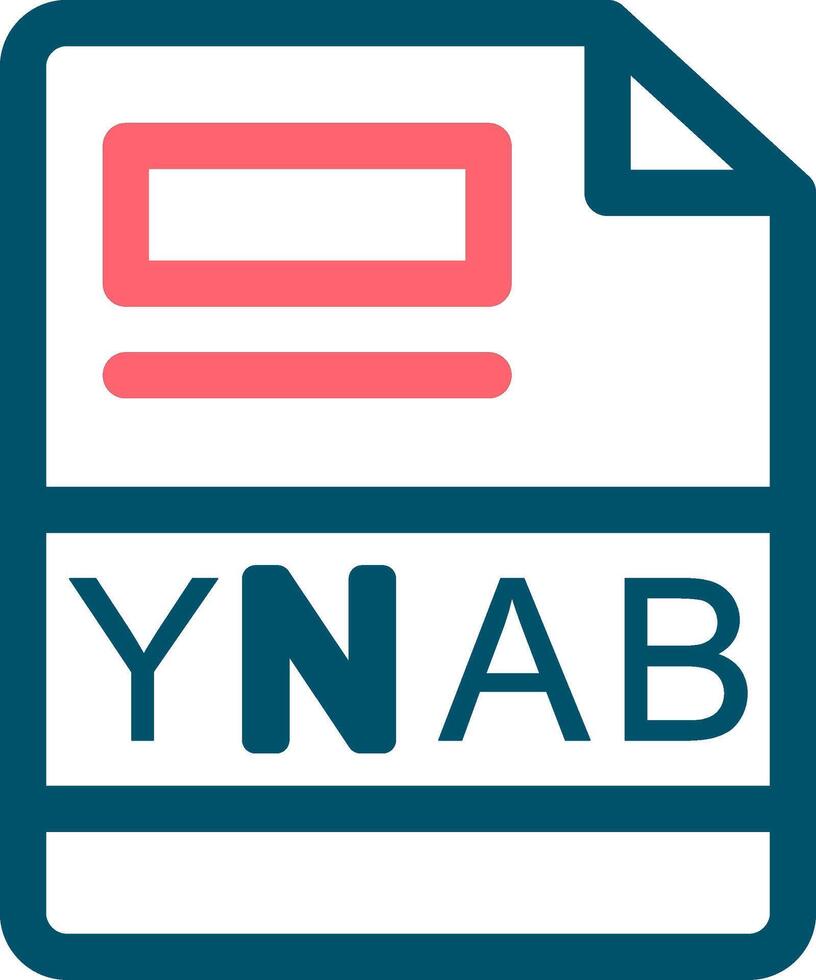 ynab creativo icono diseño vector