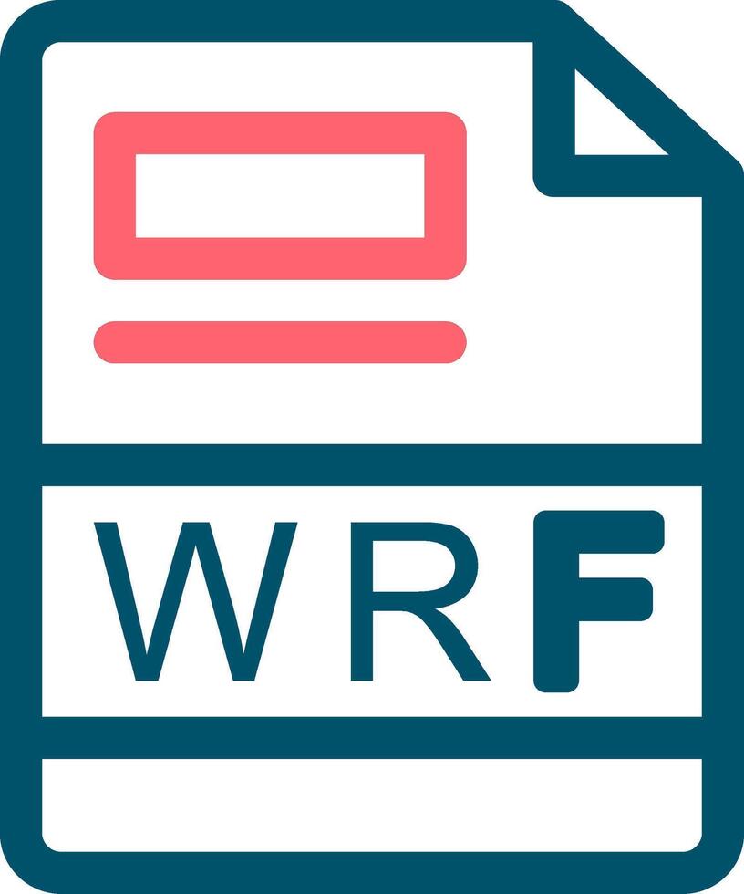 WRF Creative Icon Design vector