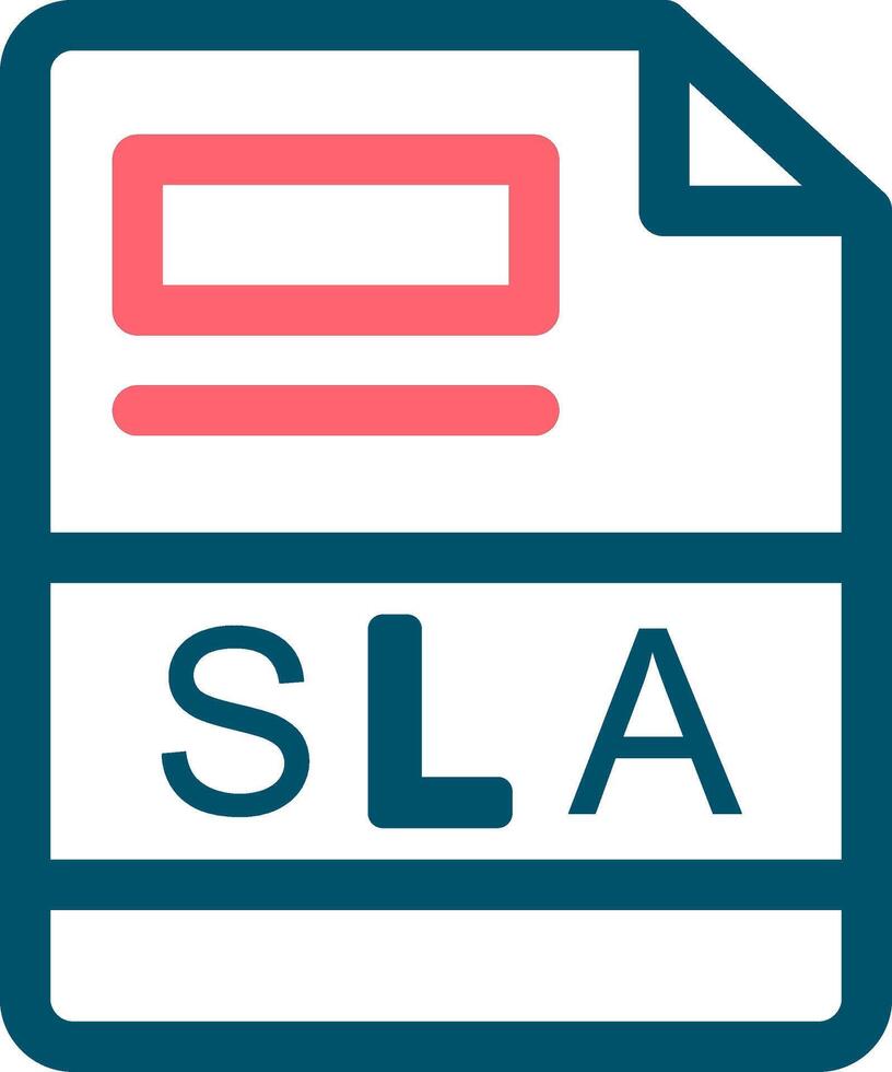 SLA Creative Icon Design vector