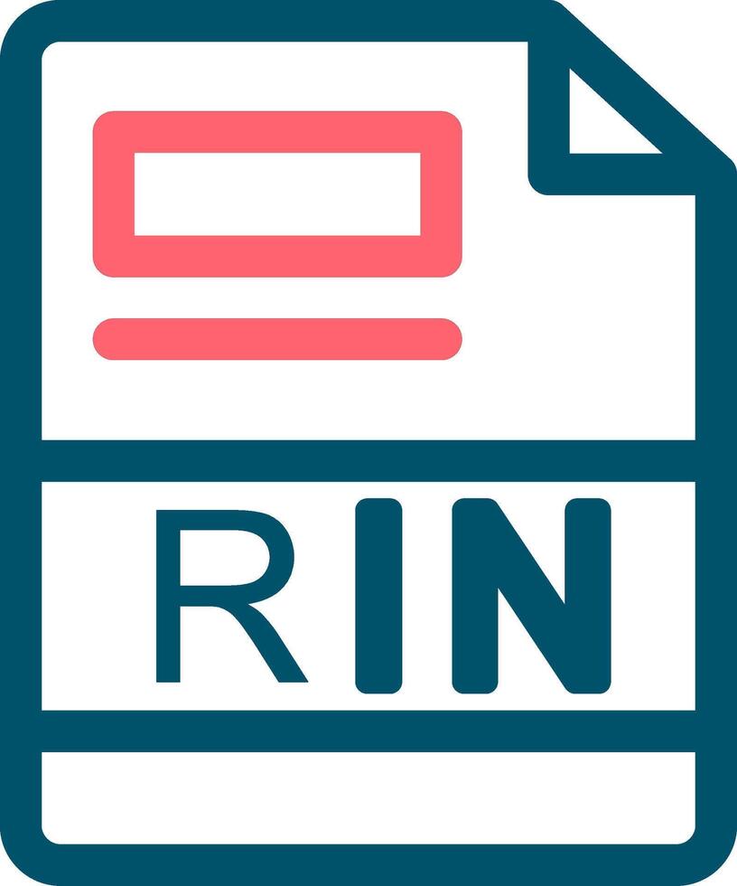 RIN Creative Icon Design vector