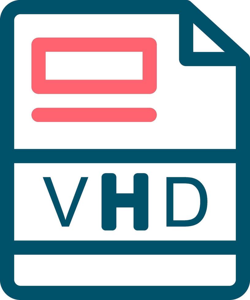 VHD Creative Icon Design vector