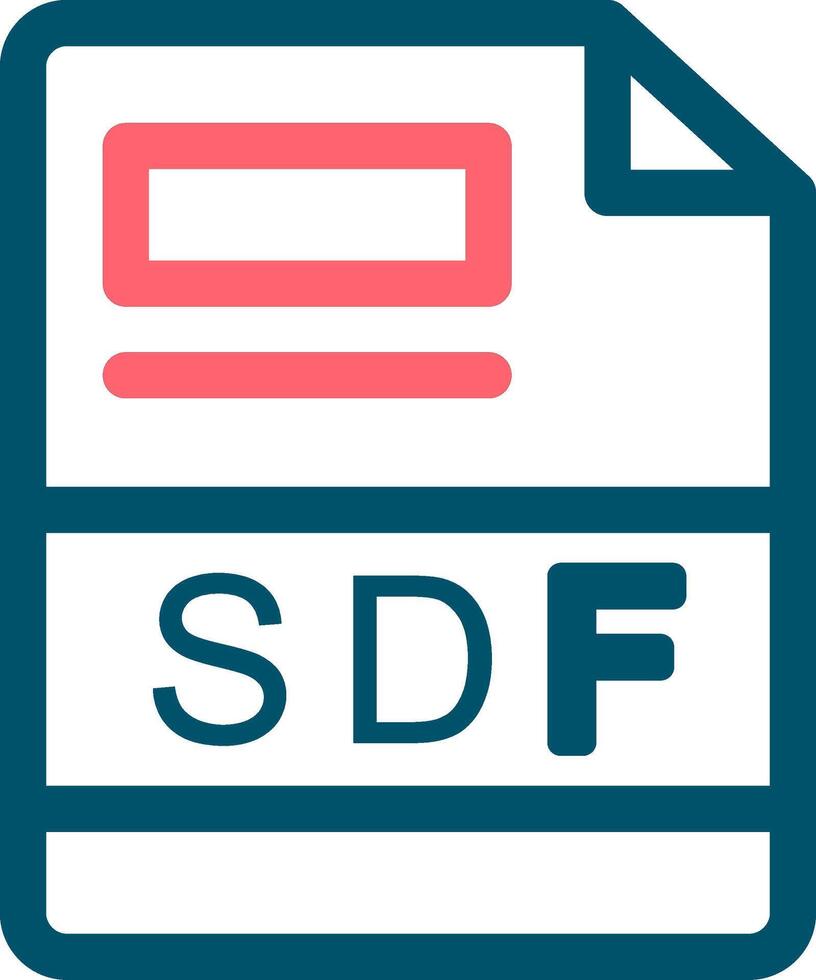 SDF Creative Icon Design vector