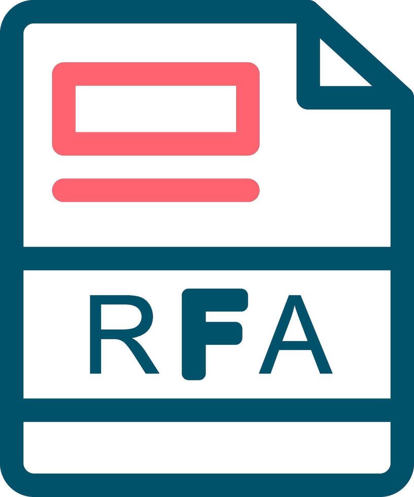 RFA Creative Icon Design vector