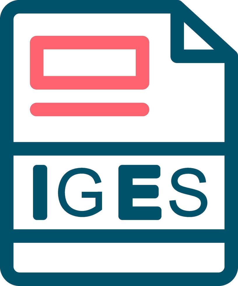 IGES Creative Icon Design vector