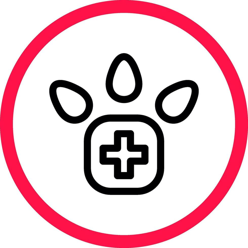 Veterinary Foot Creative Icon Design vector