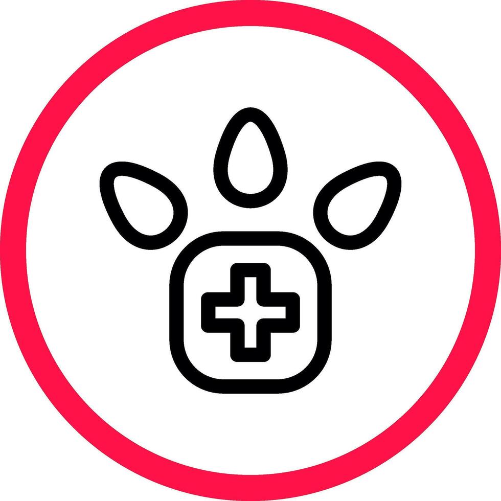 Veterinary Foot Creative Icon Design vector