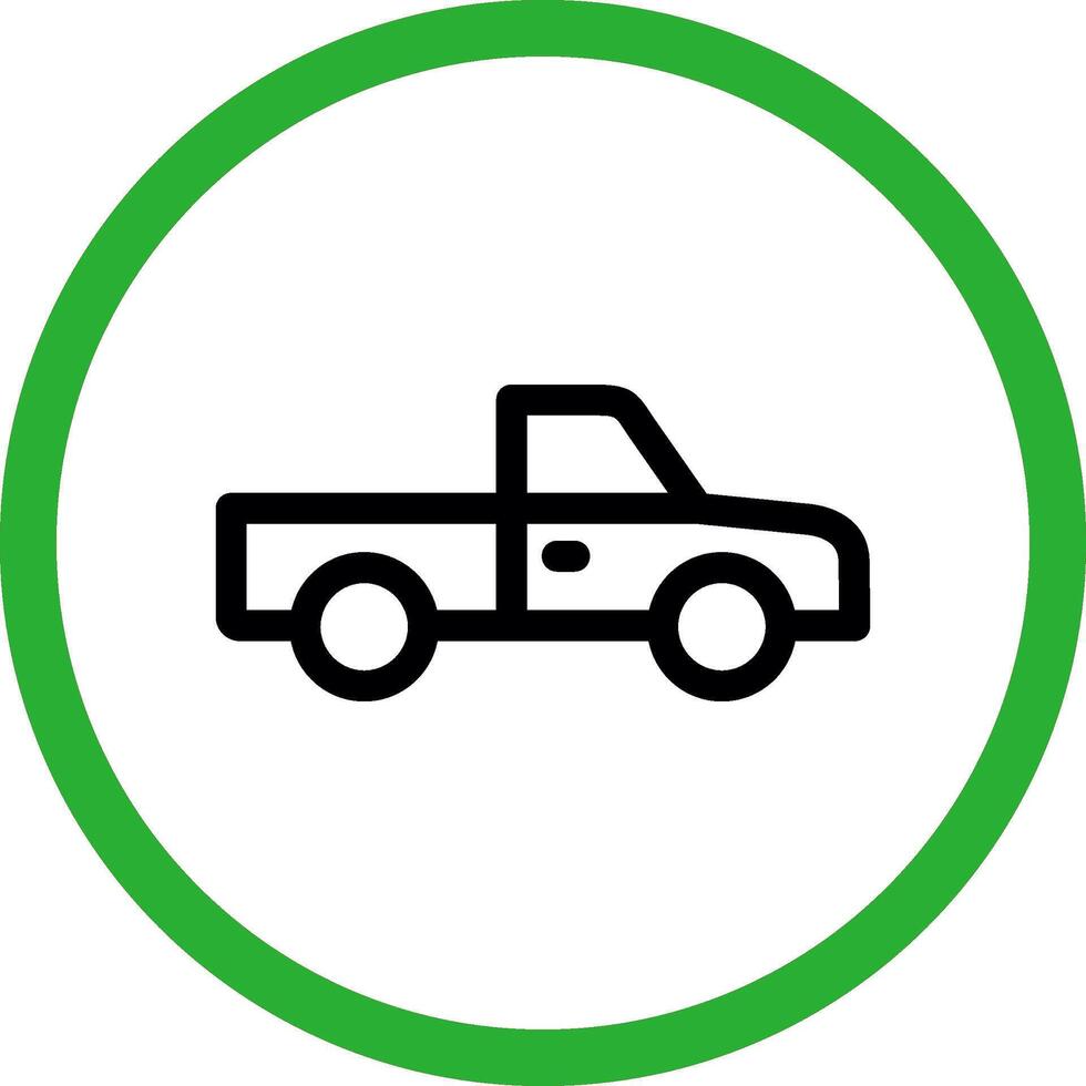 Pickup Truck Creative Icon Design vector