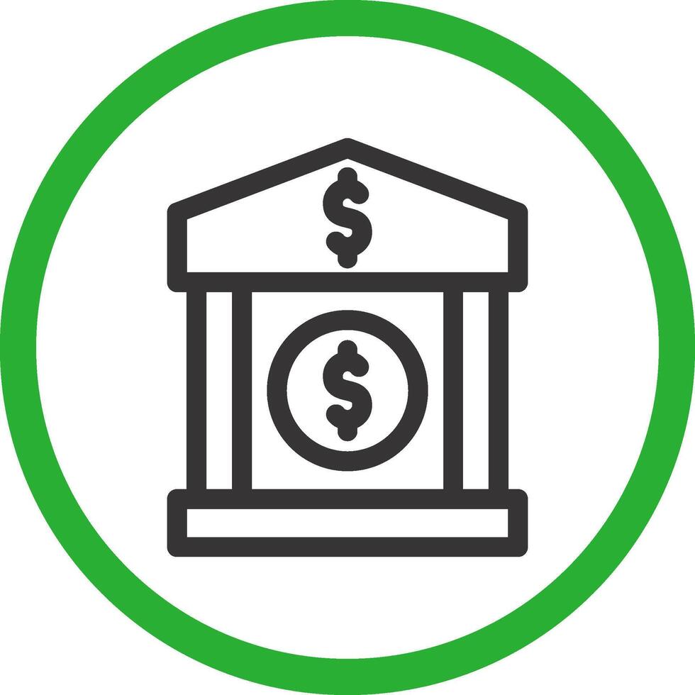 diseño de icono creativo de banco vector