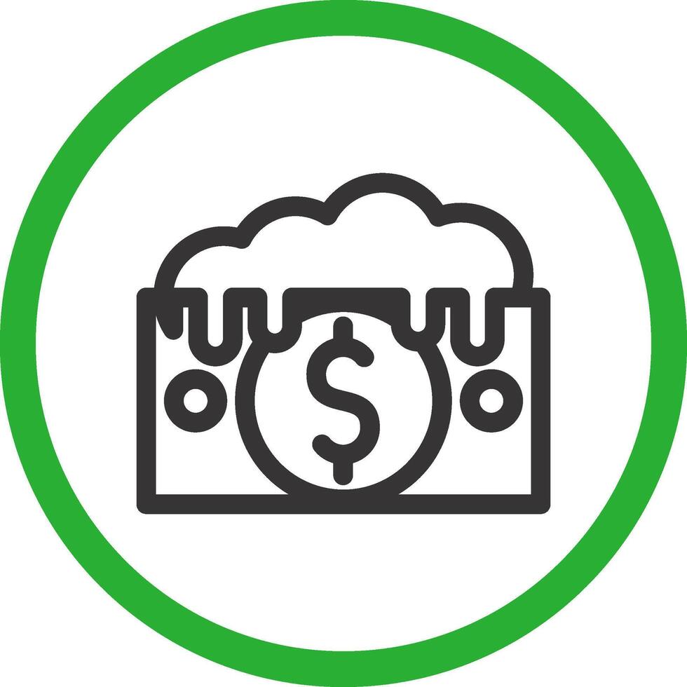 Money Laundering Creative Icon Design vector
