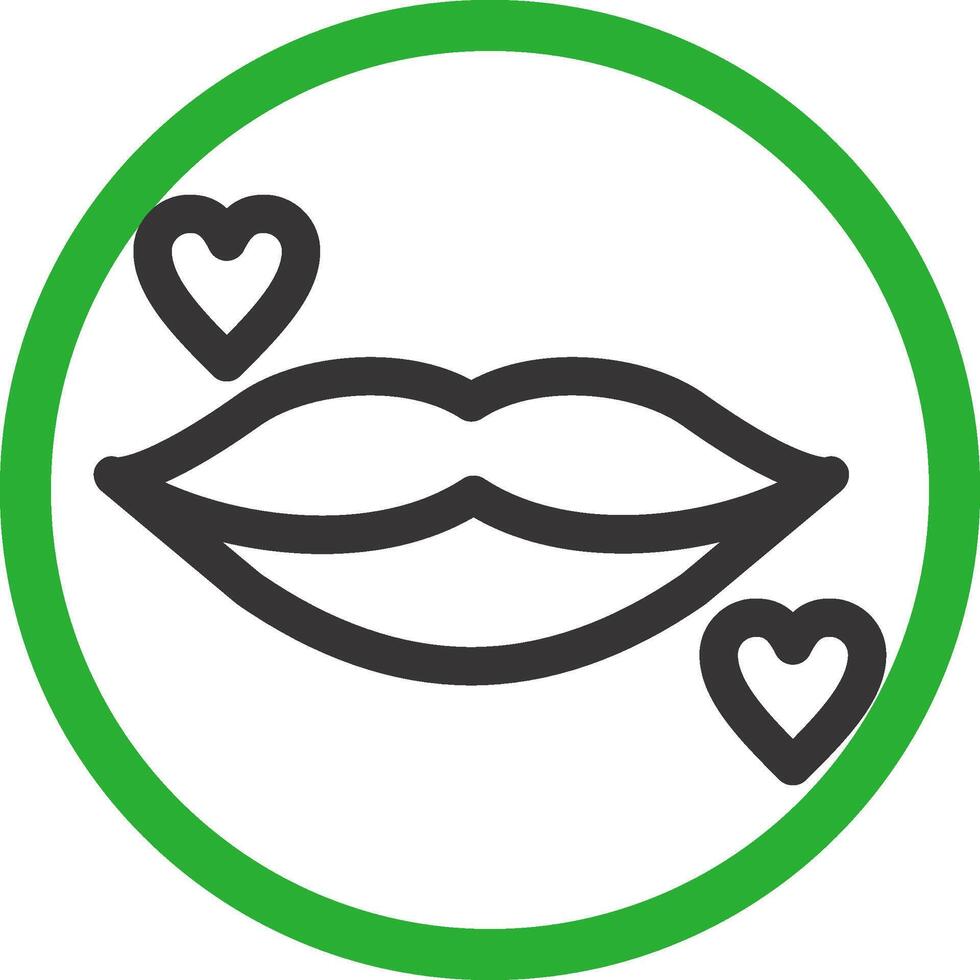 diseño de icono creativo de labios vector