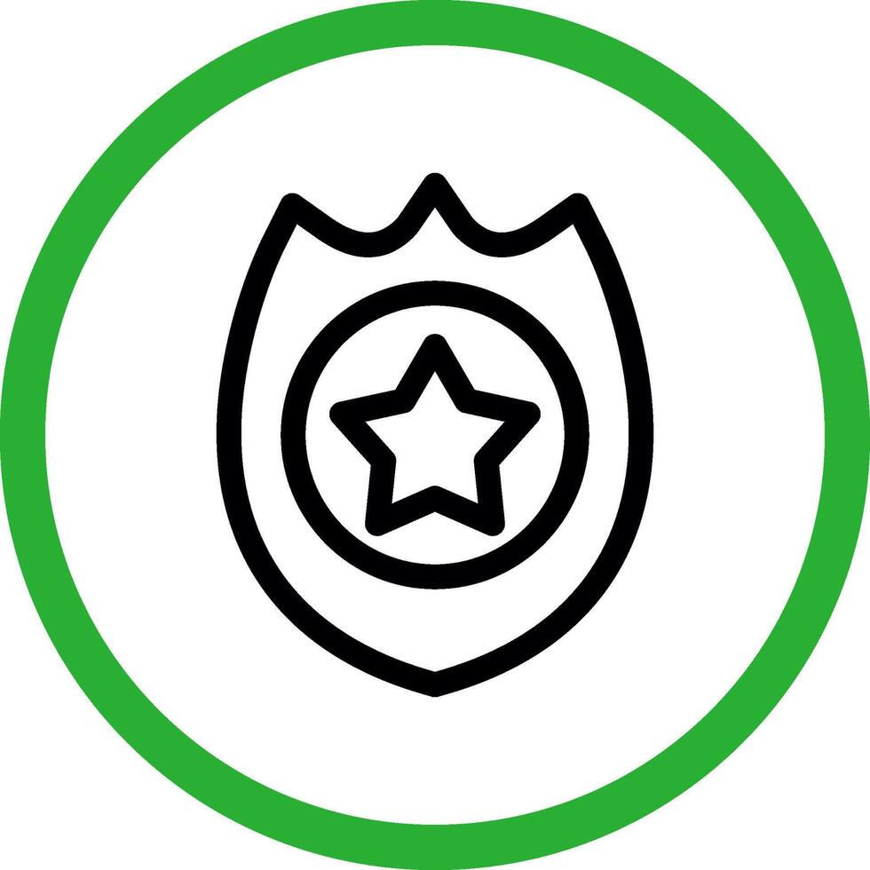 Police Badge Creative Icon Design vector