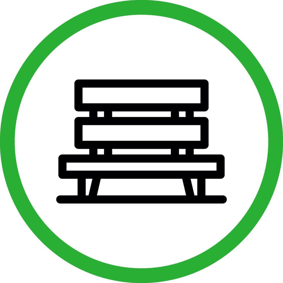 Bench Creative Icon Design vector