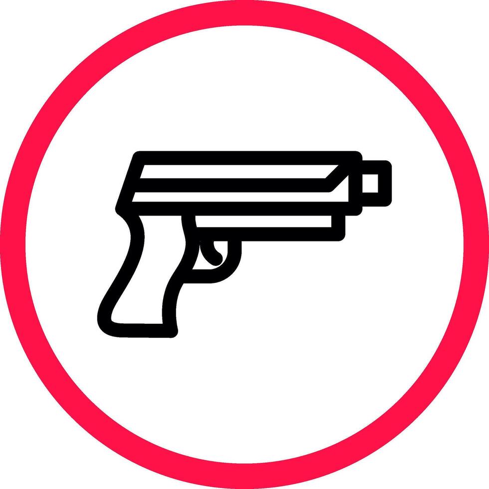 diseño de icono creativo de pistola vector