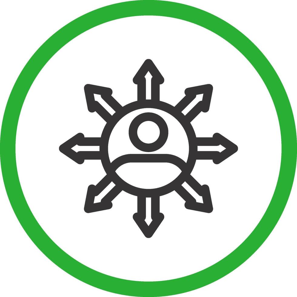 Influence Creative Icon Design vector