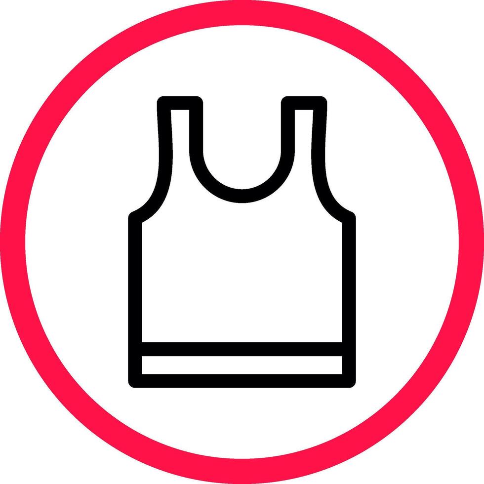 Tank Top Creative Icon Design vector