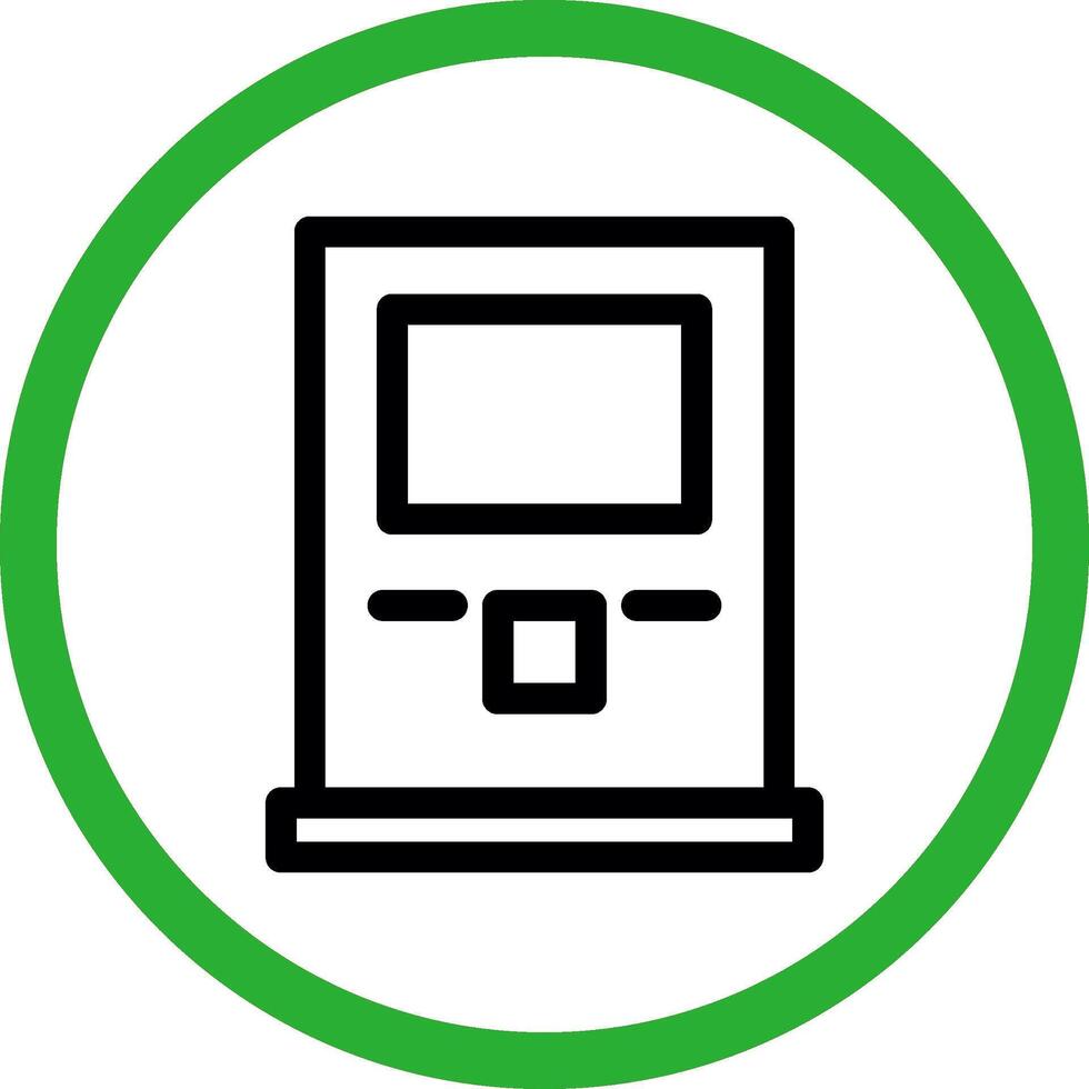 Atm Machine Creative Icon Design vector