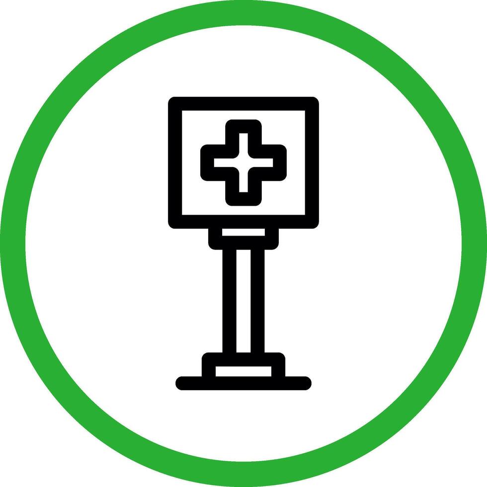 Healthcare Sign Board Creative Icon Design vector